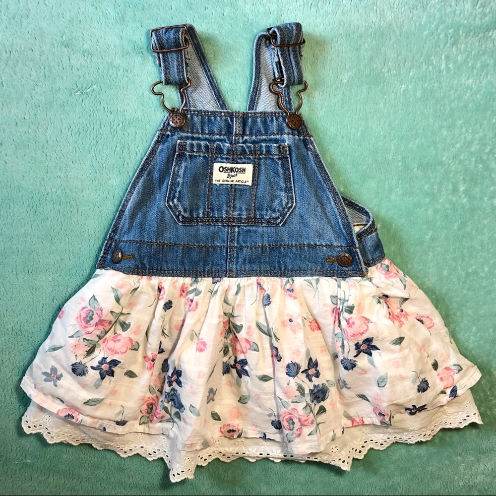 Oshkosh 12-18m Jean Skirt Jumper